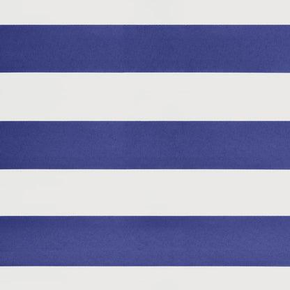 Toldo retrátil 4x3 m tecido e alumínio azul e branco