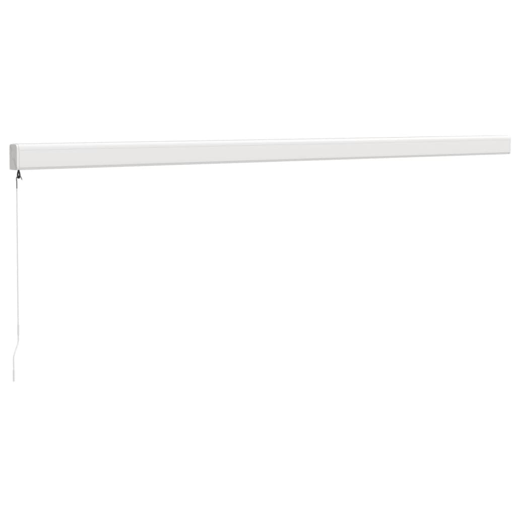 Toldo retrátil 5x3 m tecido e alumínio azul e branco