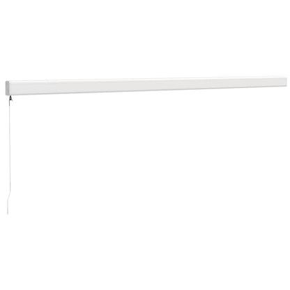 Toldo retrátil 5x3 m tecido e alumínio azul e branco