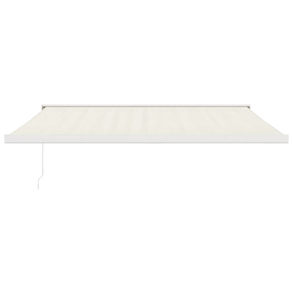 Toldo retrátil 4x3 m tecido e alumínio cor creme