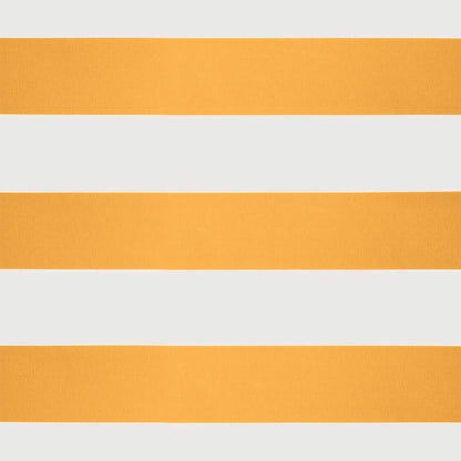 Toldo retrátil 3,5x2,5 m tecido e alumínio amarelo e branco