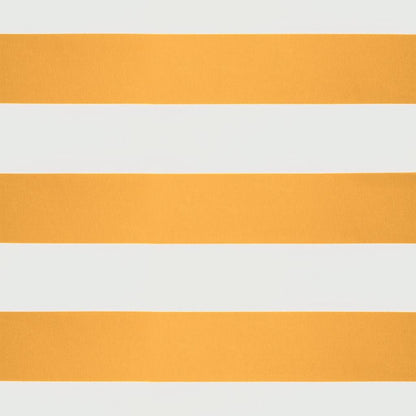 Toldo retrátil 4x3 m tecido e alumínio amarelo e branco