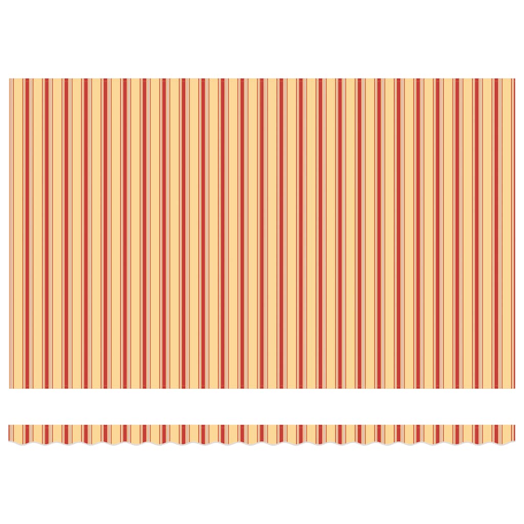 Toldo retrátil 4,5x3 m tecido e alumínio amarelo e branco