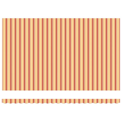 Toldo retrátil 4,5x3 m tecido e alumínio amarelo e branco