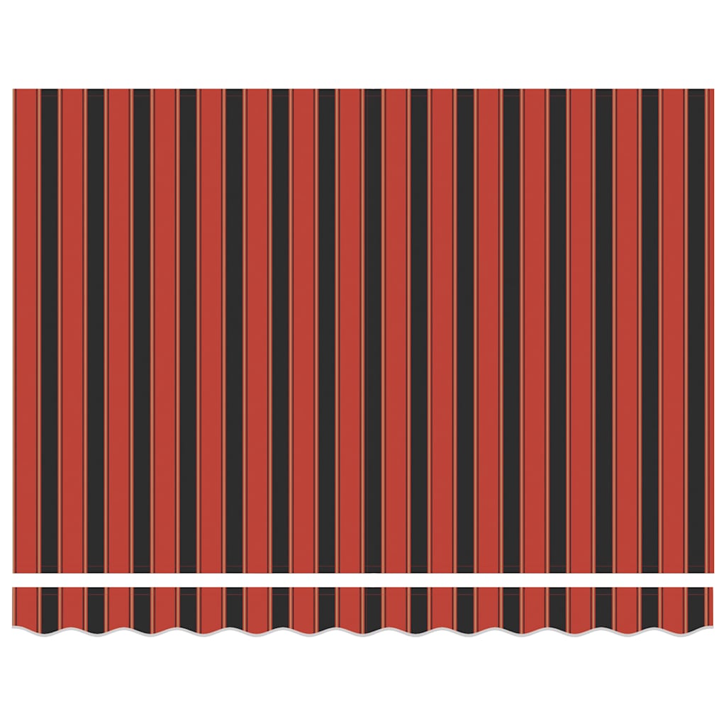 Toldo retrátil 3,5x2,5 m tecido e alumínio laranja e castanho