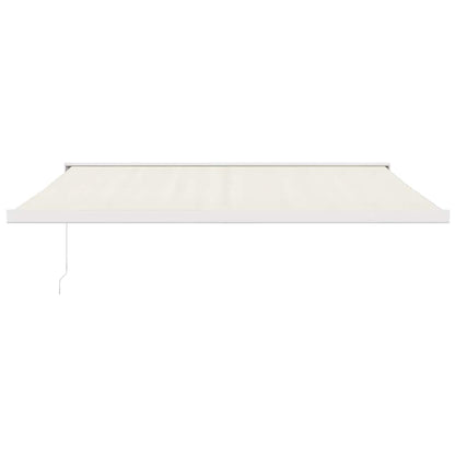 Toldo retrátil 4x3 m tecido e alumínio cor creme