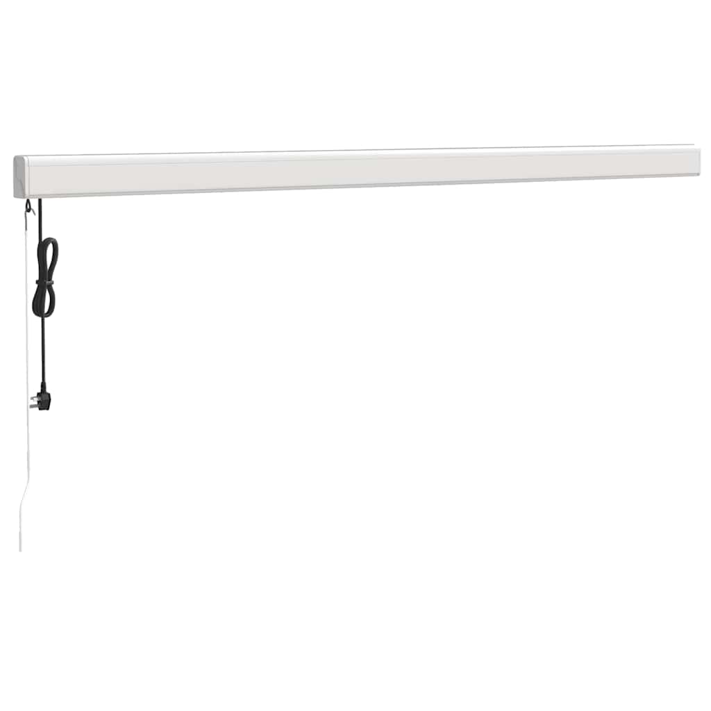 Toldo retrátil 4x3 m tecido e alumínio cor creme