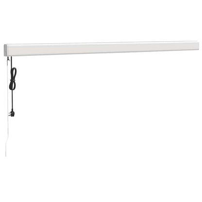 Toldo retrátil 4x3 m tecido e alumínio cor creme