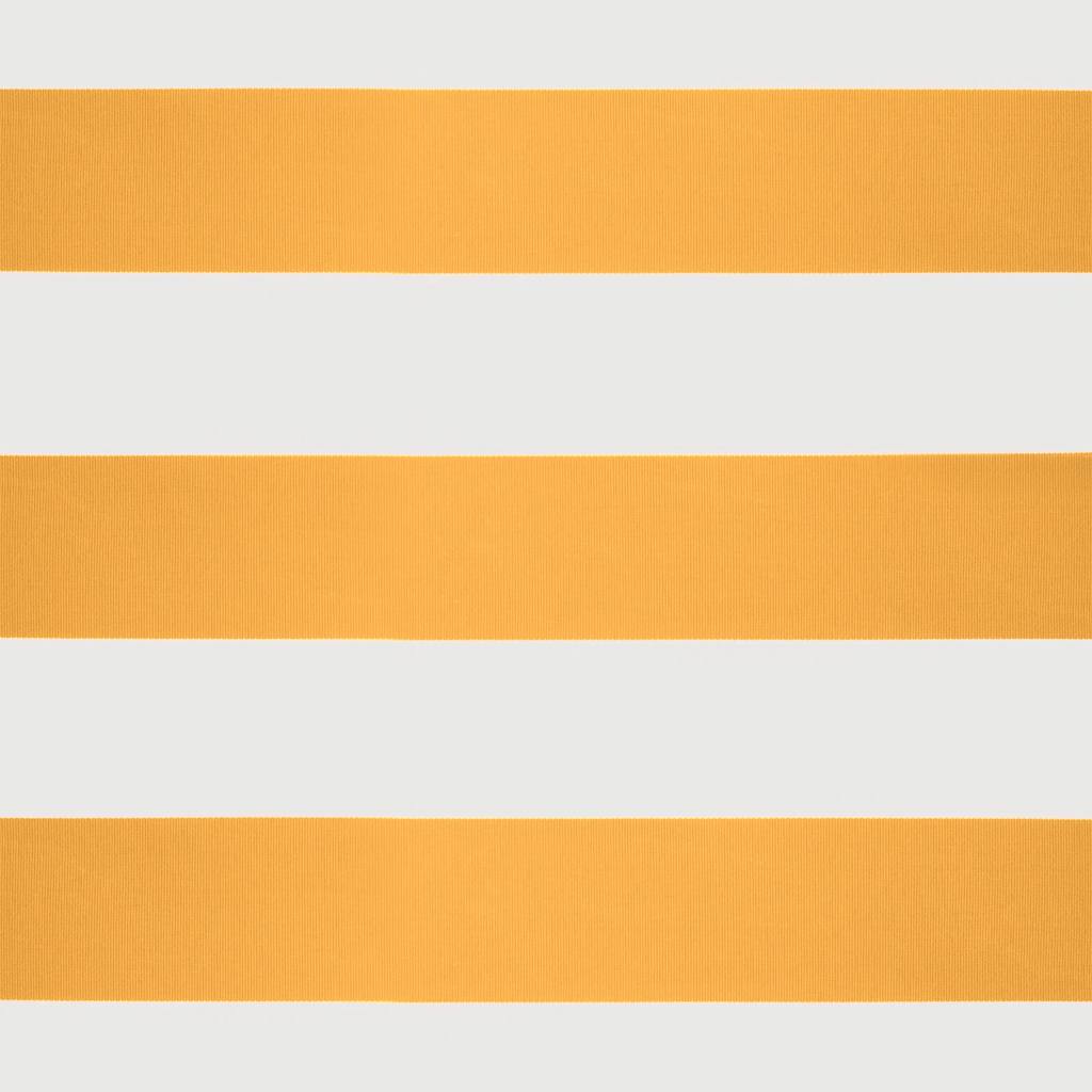 Toldo retrátil 4,5x3 m tecido e alumínio amarelo e branco