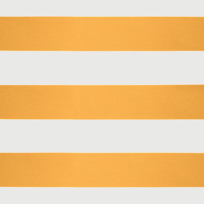 Toldo retrátil 4,5x3 m tecido e alumínio amarelo e branco