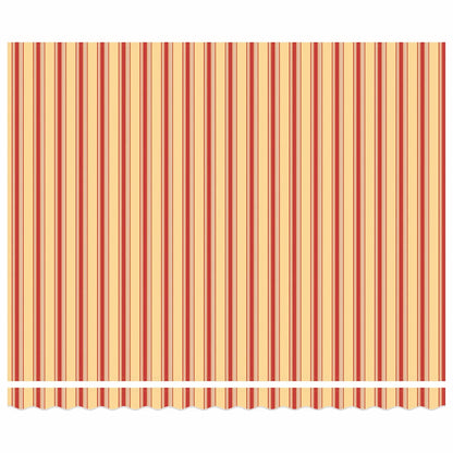 Toldo retrátil 4x3 m tecido e alumínio amarelo e branco