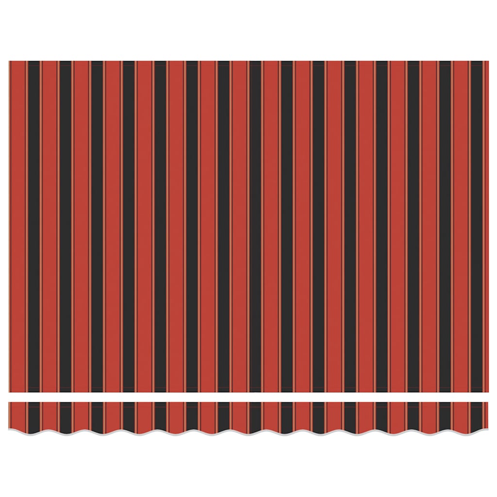 Toldo retrátil 3x2,5 m tecido e alumínio laranja e castanho