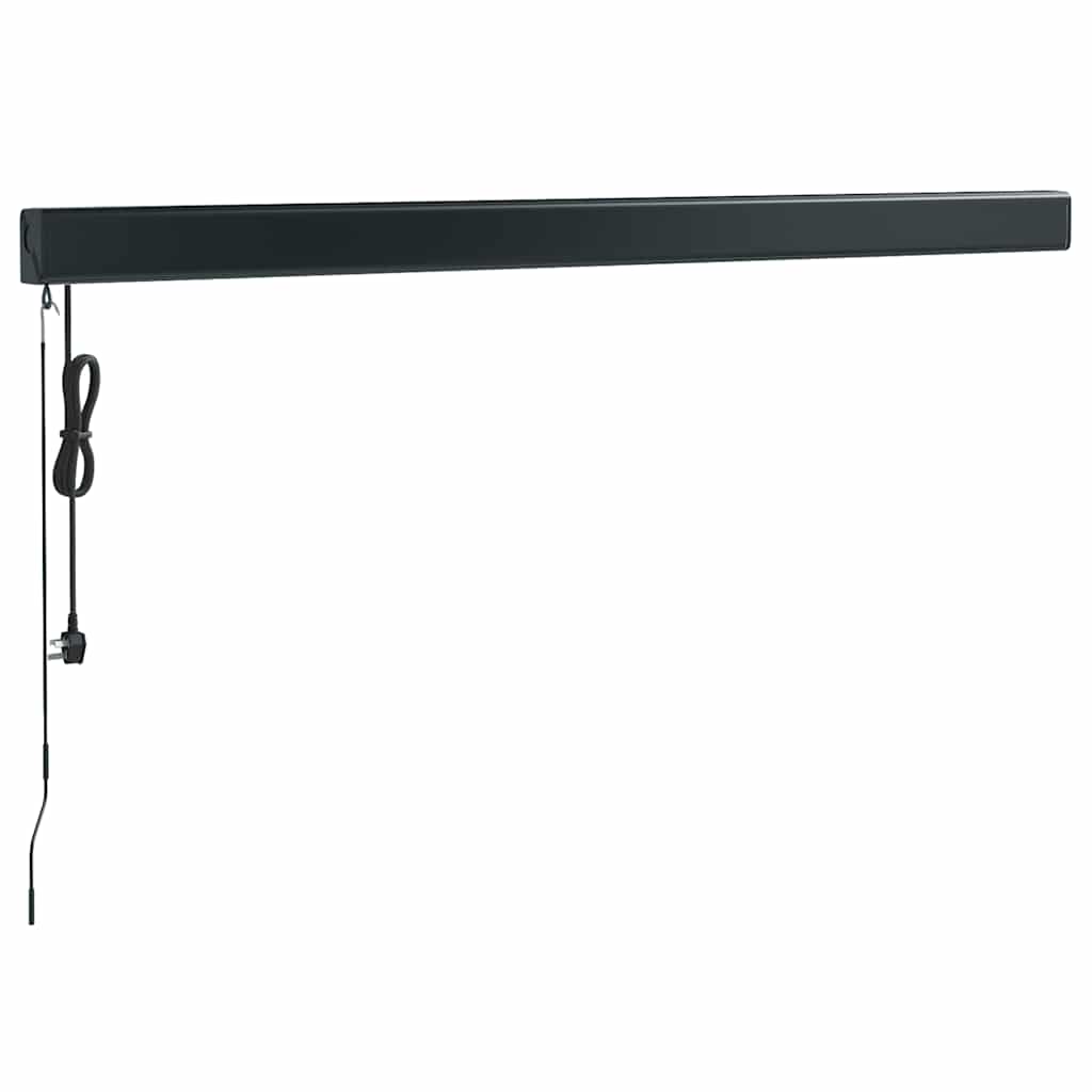 Toldo retrátil 3,5x2,5 m tecido e alumínio laranja e castanho