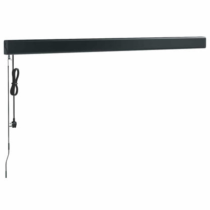 Toldo retrátil 3,5x2,5 m tecido e alumínio laranja e castanho