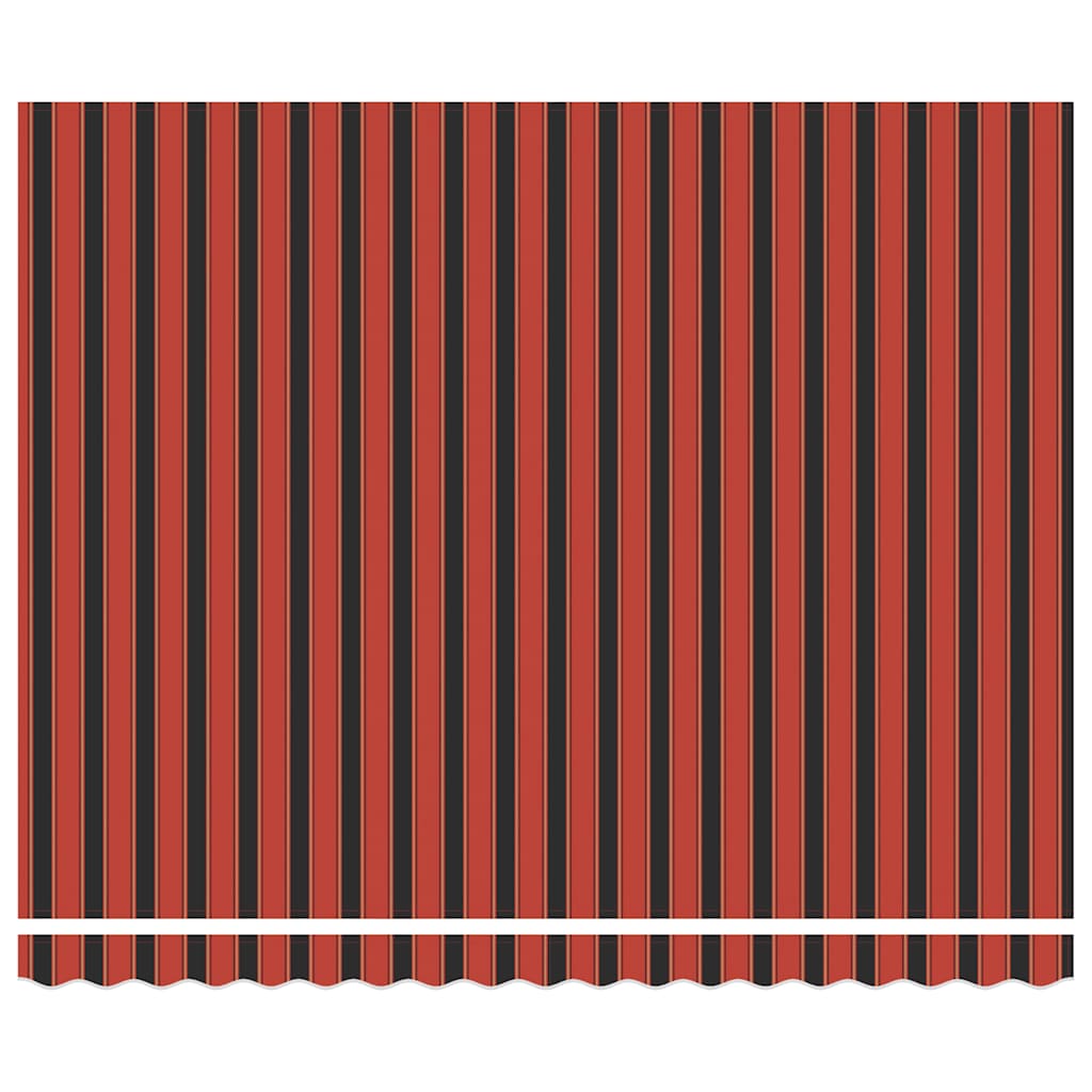 Toldo retrátil 4x3 m tecido e alumínio laranja e castanho