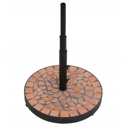 Base para guarda-sol redonda 12 kg terracota
