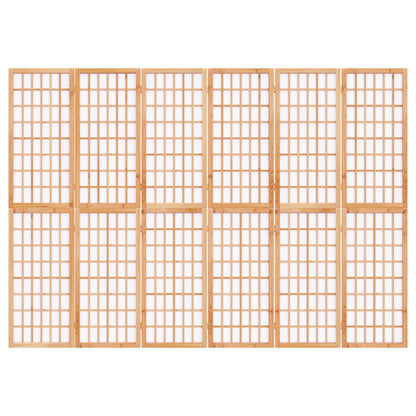 Biombo dobrável com 6 painéis estilo japonês 240x170 cm