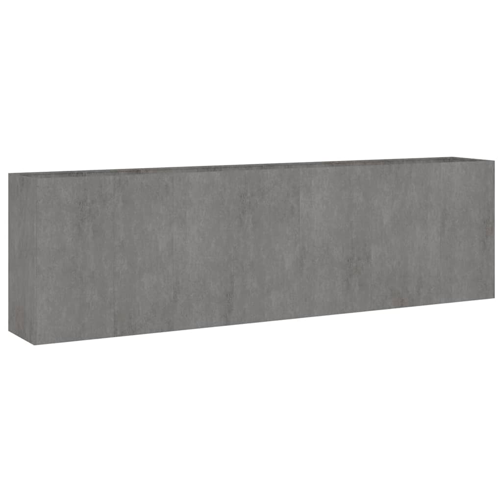Canteiro elevado de jardim 280x40x80 cm aço corten