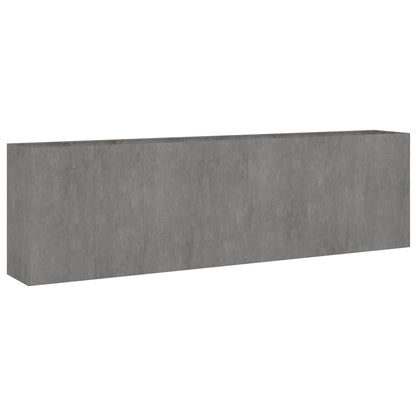 Canteiro elevado de jardim 280x40x80 cm aço corten