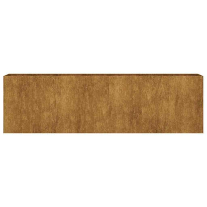 Canteiro elevado de jardim 280x40x80 cm aço corten
