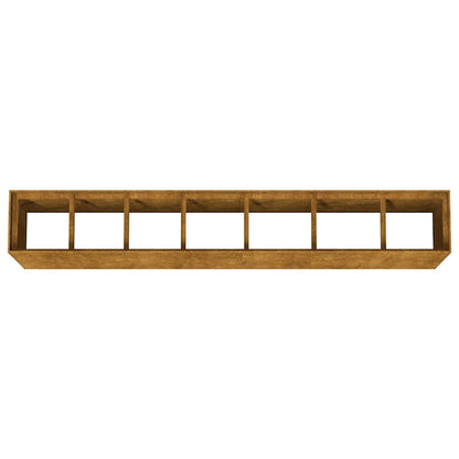 Canteiro elevado de jardim 280x40x80 cm aço corten