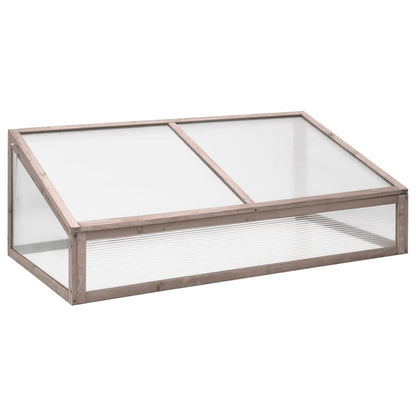 Estufa 110x58,5x39 cm madeira de abeto cinzento