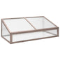 Estufa 110x58,5x39 cm madeira de abeto cinzento
