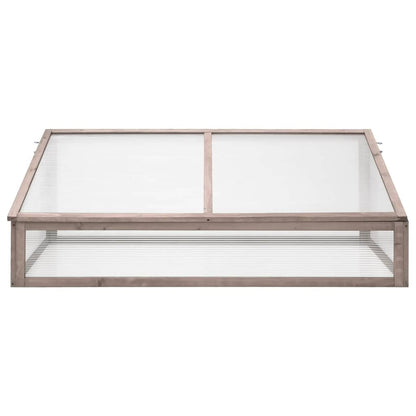 Estufa 110x58,5x39 cm madeira de abeto cinzento