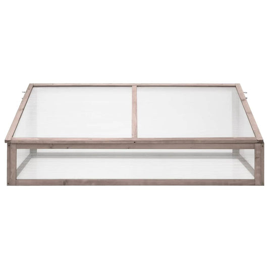 Estufa 110x58,5x39 cm madeira de abeto cinzento