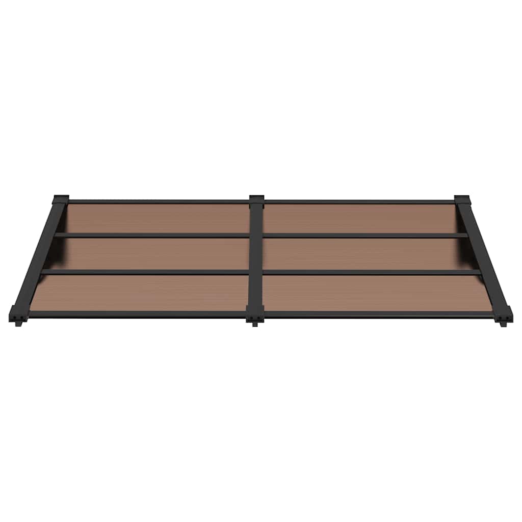 Toldo de porta 152,5x90 cm policarbonato preto