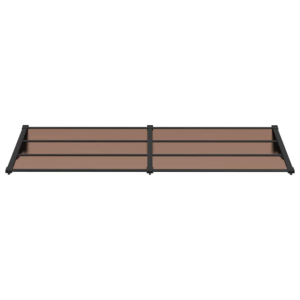 Toldo de porta 239x90 cm policarbonato preto