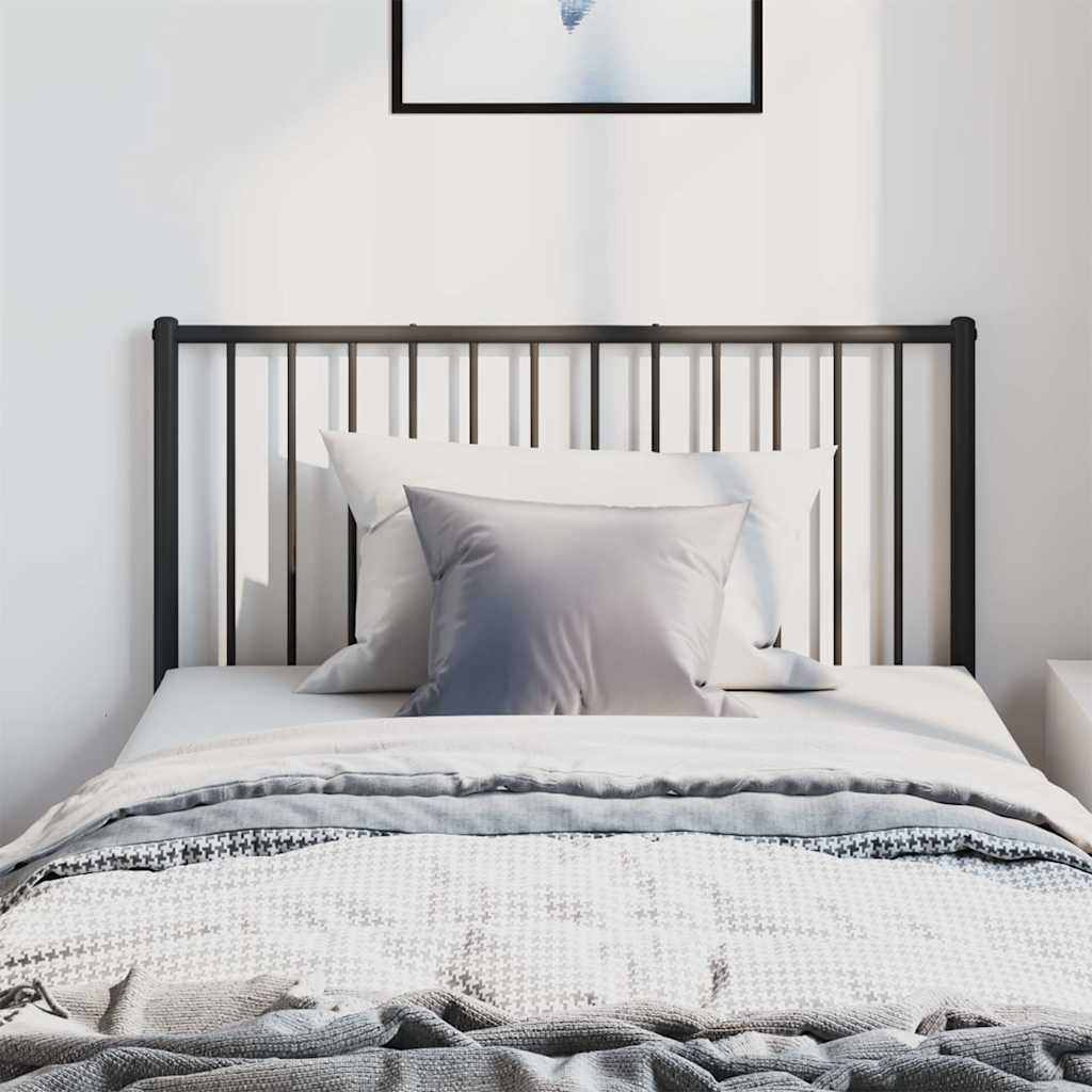 Cabeceira de cama 100 cm metal preto