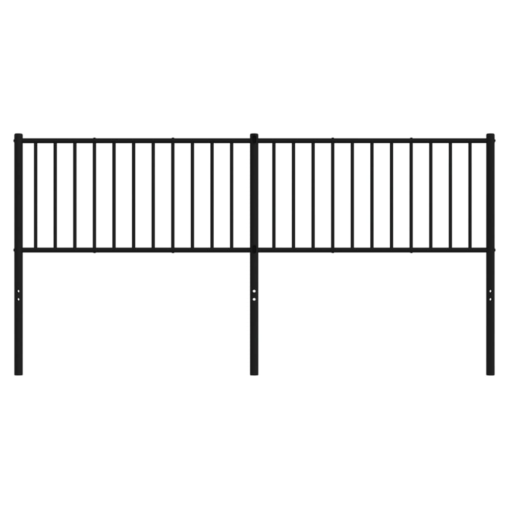 Cabeceira de cama 180 cm metal preto