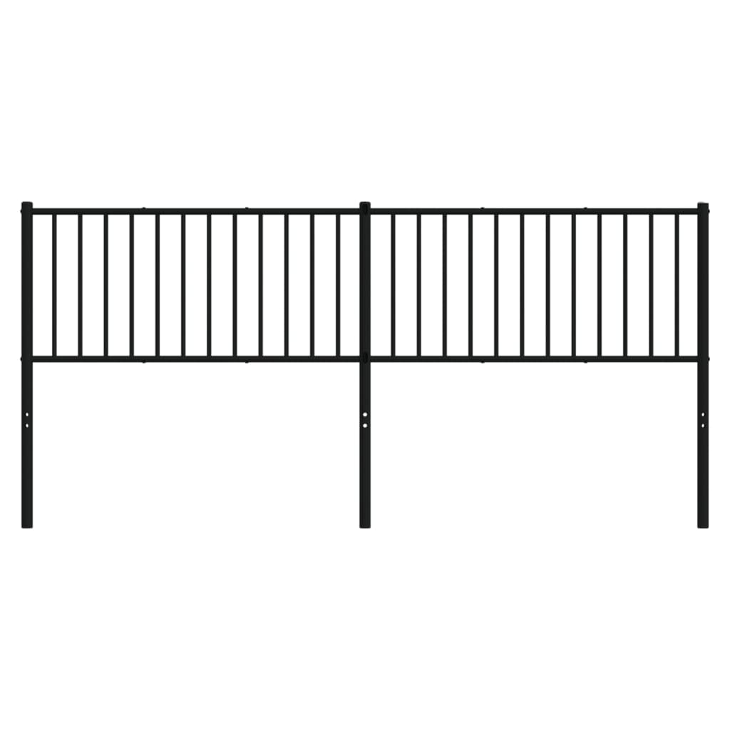 Cabeceira de cama 193 cm metal preto