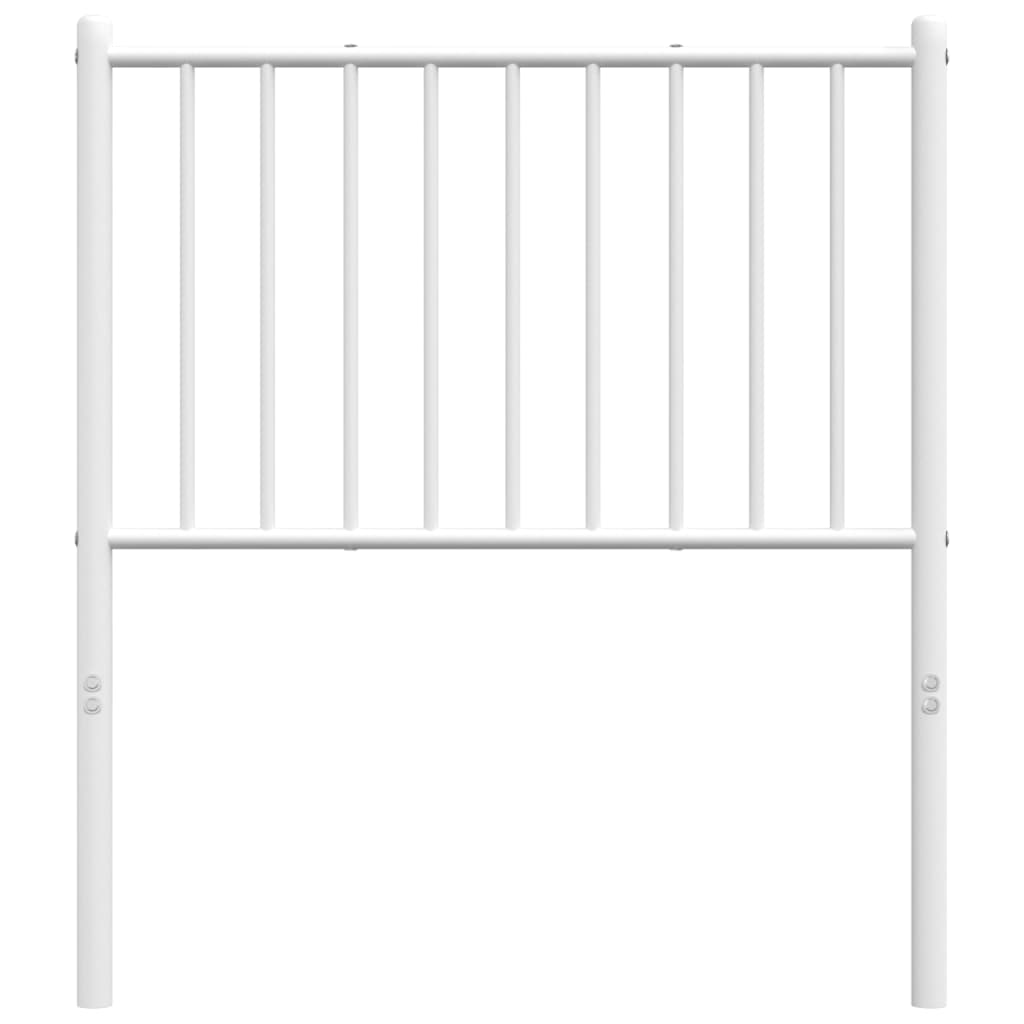 Cabeceira de cama 80 cm metal branco