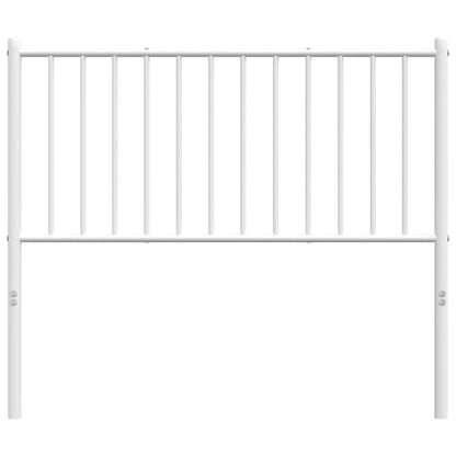 Cabeceira de cama 100 cm metal branco