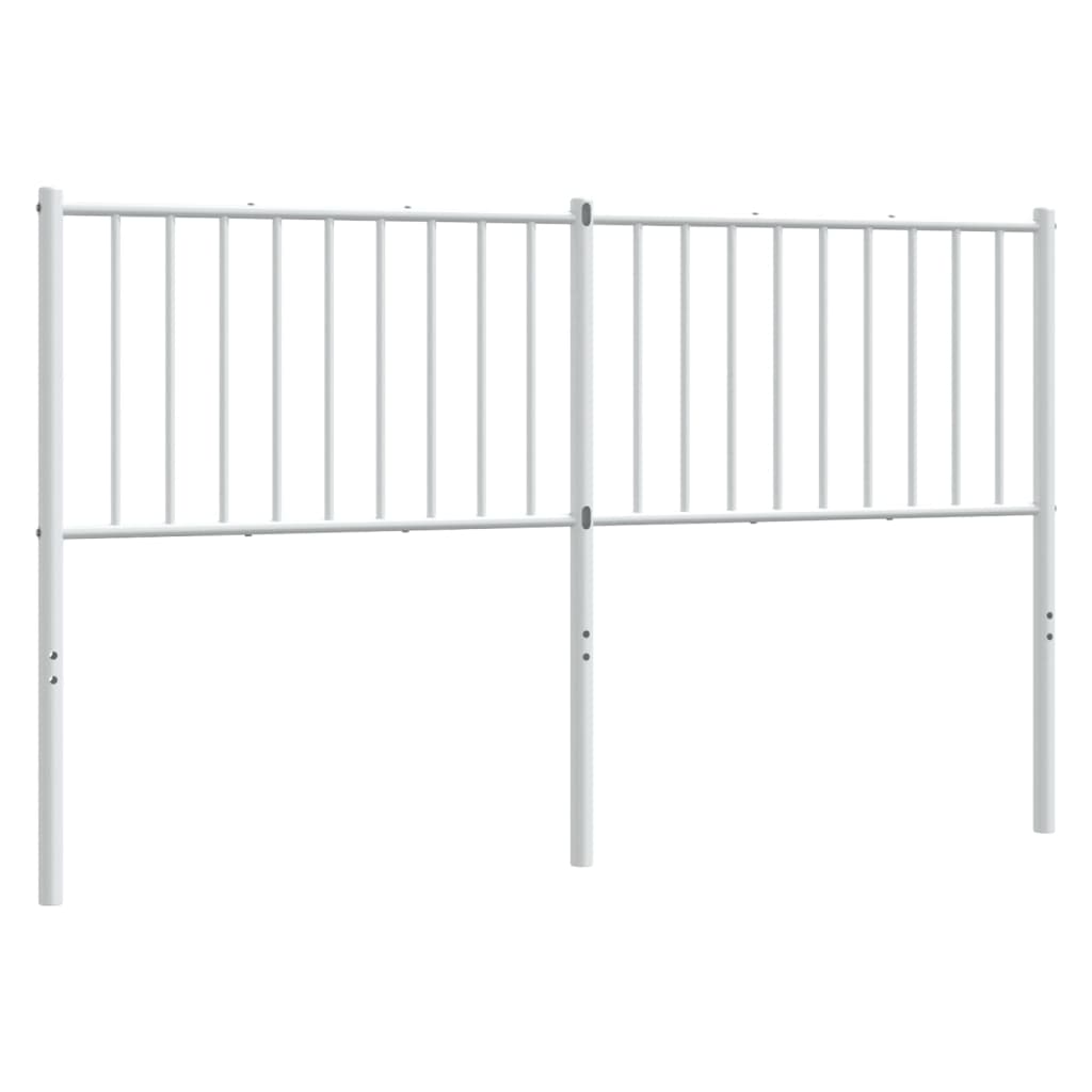 Cabeceira de cama 160 cm metal branco