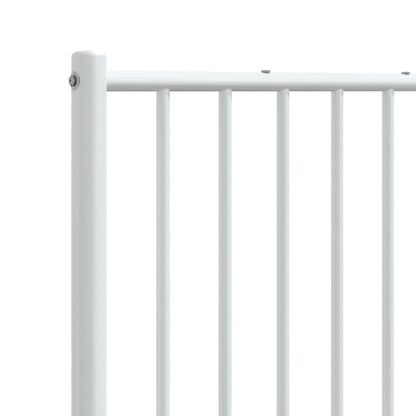 Cabeceira de cama 160 cm metal branco