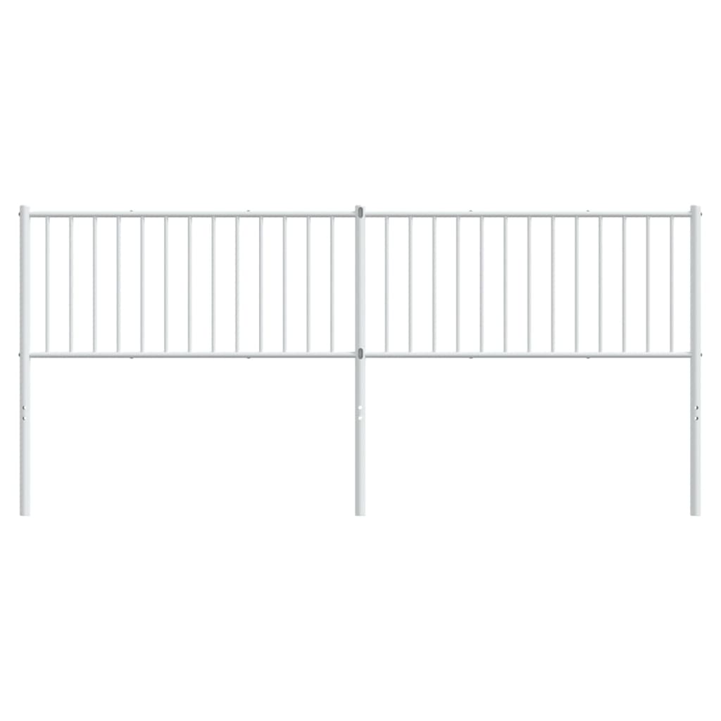 Cabeceira de cama 200 cm metal branco