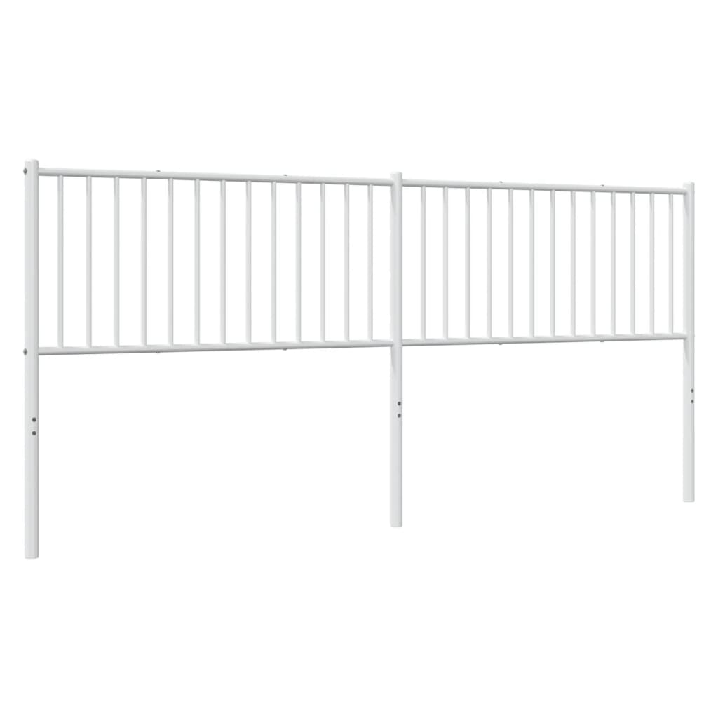 Cabeceira de cama 200 cm metal branco
