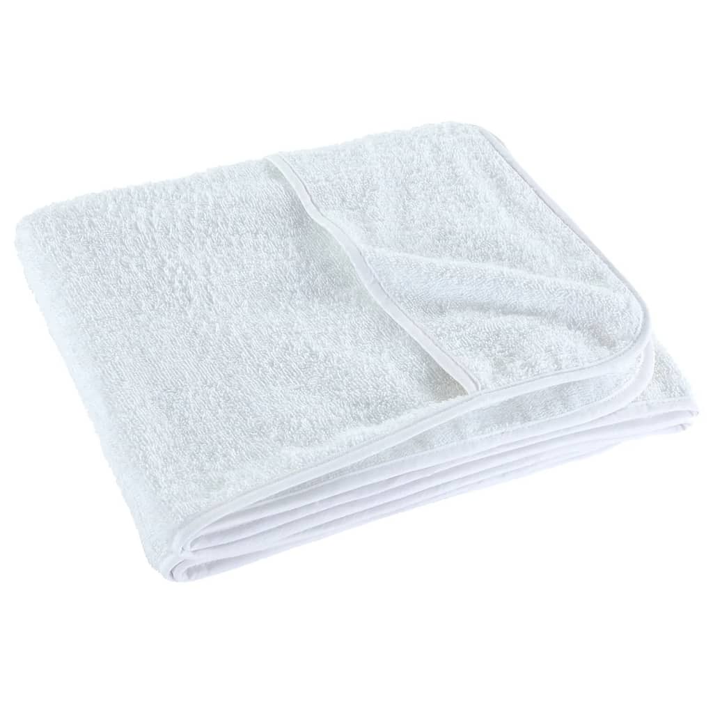 Toalhas de praia 2 pcs 75x200 cm tecido 400 GSM branco