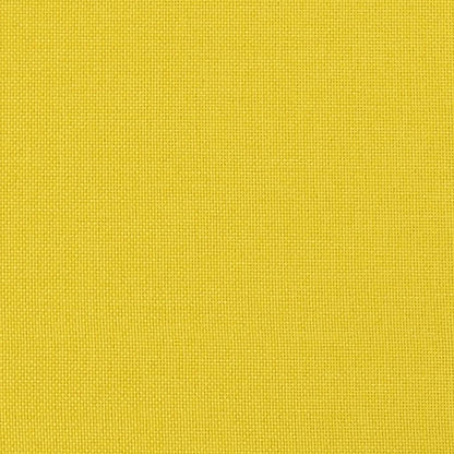 Sofá-cama com apoio de braços tecido amarelo-claro