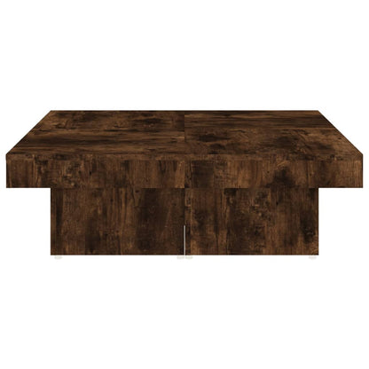 Mesa de centro 90x90x28 cm derivados de madeira carvalho fumado