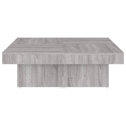 Mesa de centro 90x90x28 cm derivados madeira cinzento sonoma