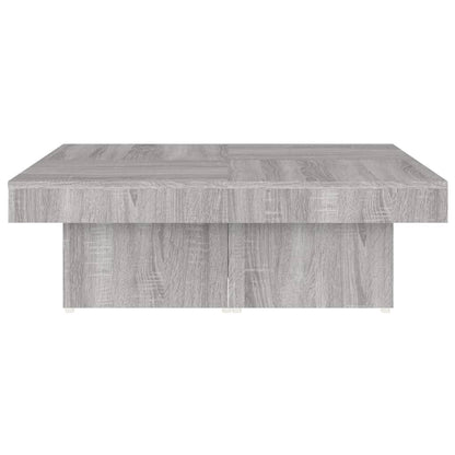 Mesa de centro 90x90x28 cm derivados madeira cinzento sonoma