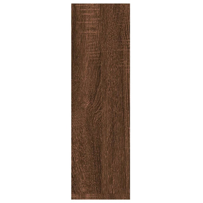 Prateleiras parede 2 pcs derivados de madeira carvalho castanho