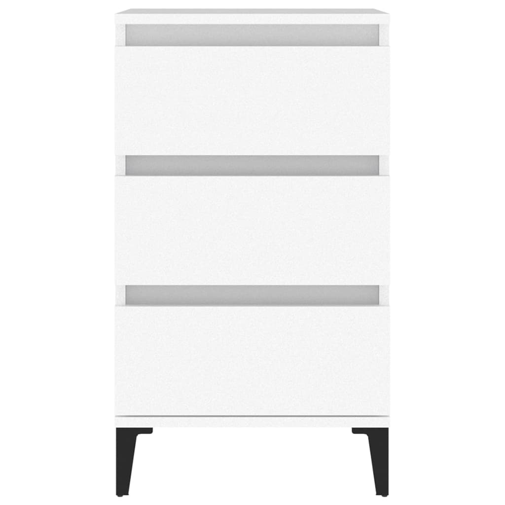 Mesa de cabeceira 40x35x70 cm derivados de madeira branco