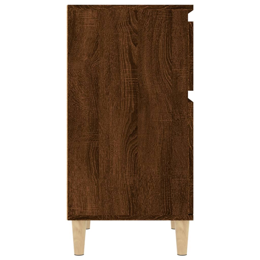 Mesas de cabeceira 2 pcs 40x35x70 cm cor carvalho castanho