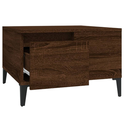 Mesa de centro 55x55x36,5cm derivados madeira carvalho castanho