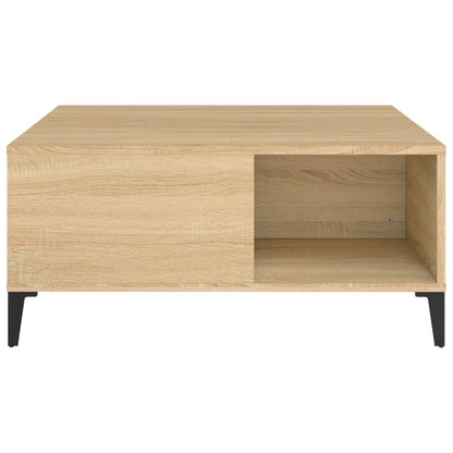 Mesa de centro 80x80x36,5 cm derivados madeira carvalho sonoma